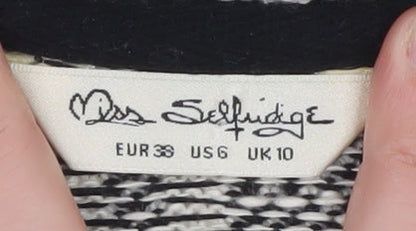 Womens UK Size 10 Miss Selfridge Black Basic Jacket