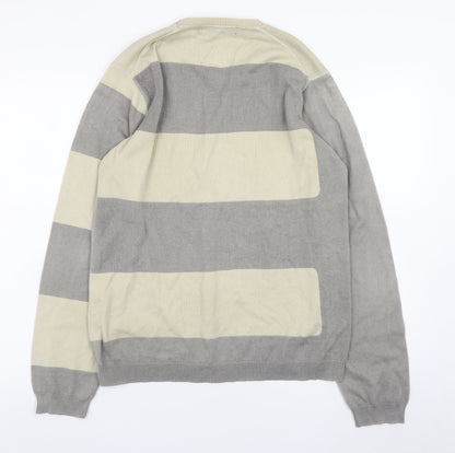 Mens UK Size M French Connection Grey Pullover Jumper