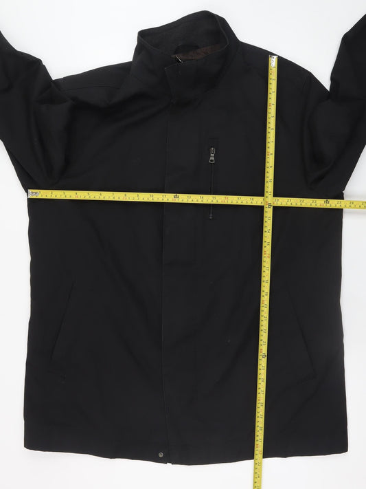 Marks and Spencer Men's Black XL Waterproof Overcoat