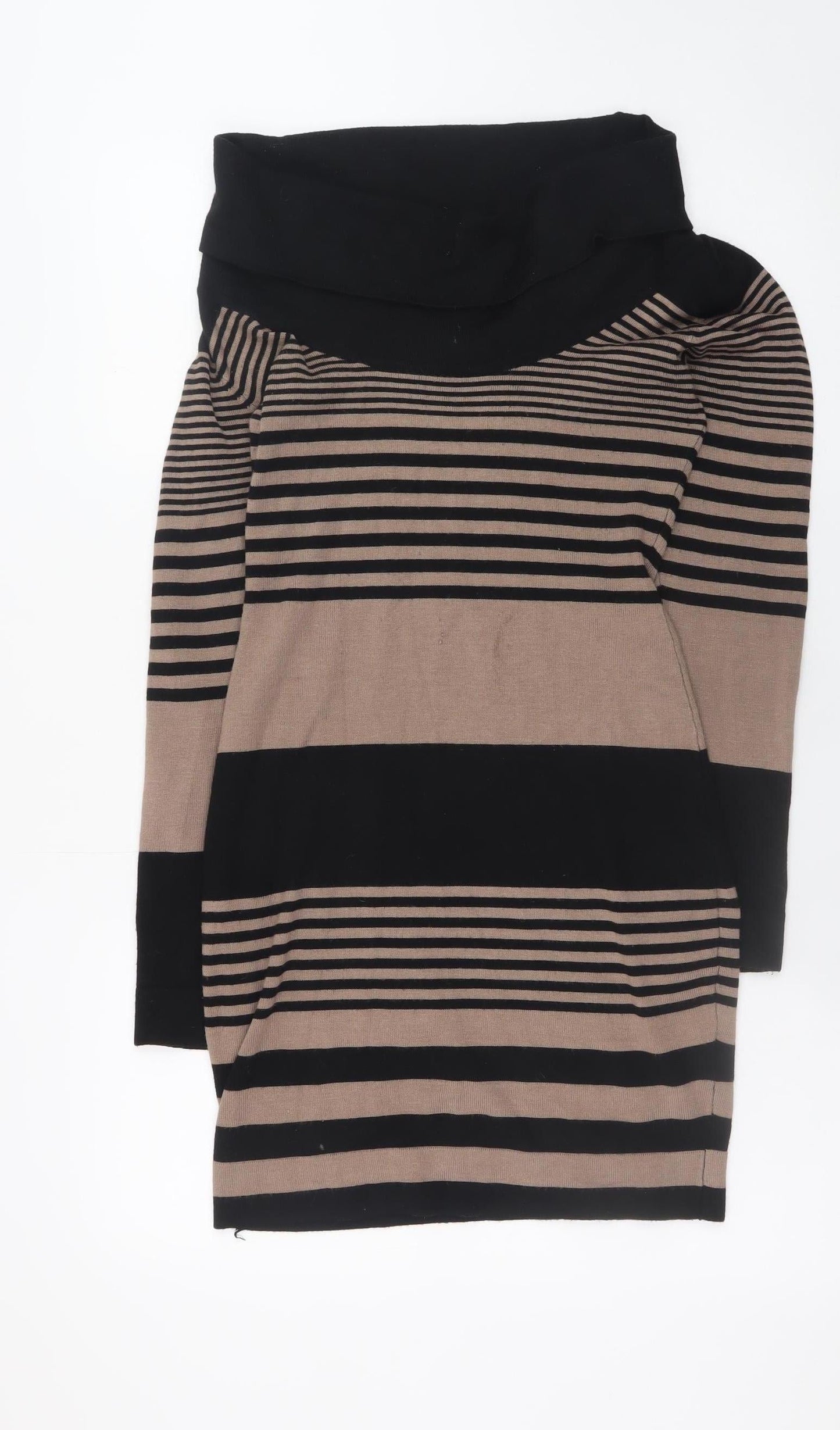 Womens UK Size 10 Apricot Jumper Dress