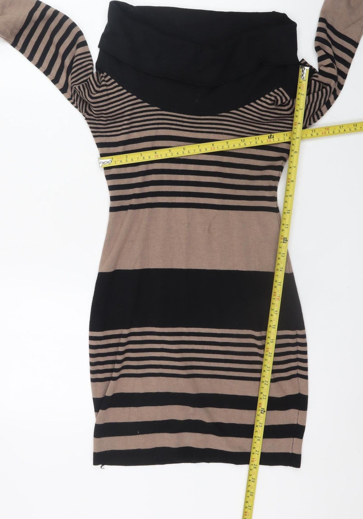 Womens UK Size 10 Apricot Jumper Dress
