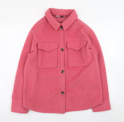 Womens UK Size S F&F Pink Basic Jacket