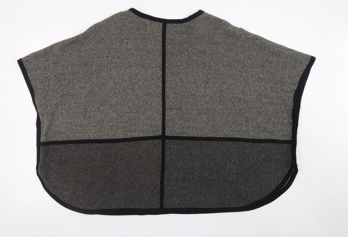 Womens UK Size M/L Viyella Grey Cape Jumper