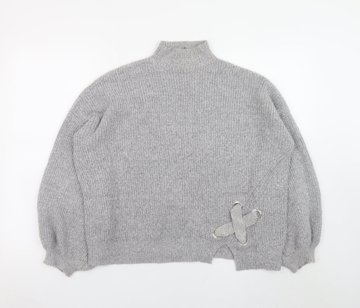 Womens UK Size 8 Miss Selfridge Grey Pullover Jumper