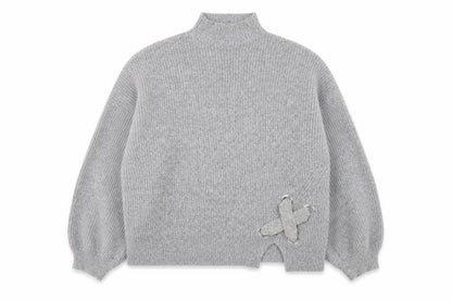Womens UK Size 8 Miss Selfridge Grey Pullover Jumper