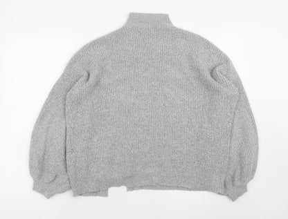 Womens UK Size 8 Miss Selfridge Grey Pullover Jumper