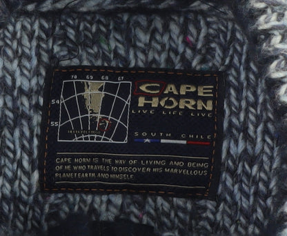 Mens UK Size XL Cape Horn Blue Half Zip Jumper
