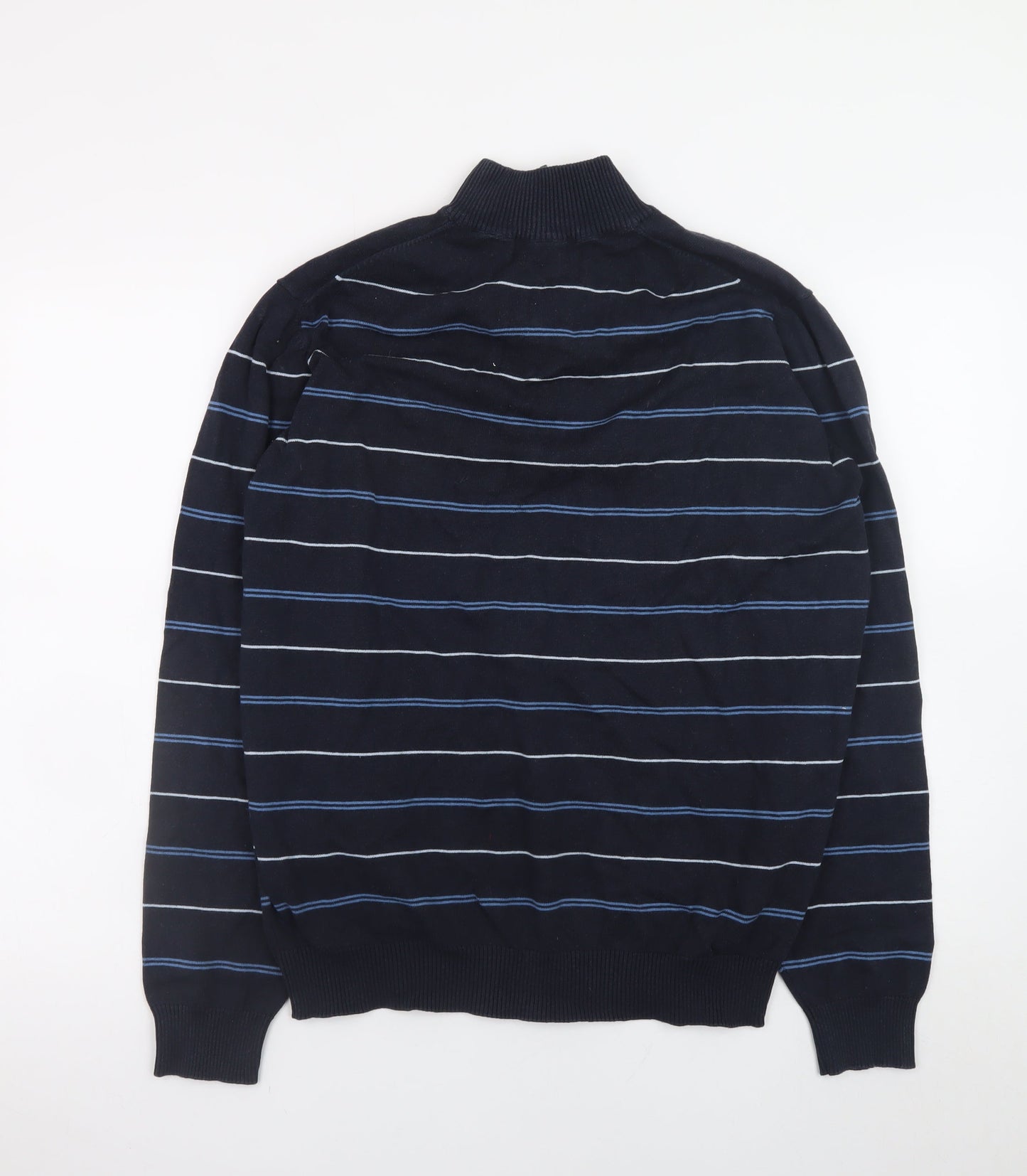 Mens UK Size M James Pringle Blue 1/2 Zip Sweatshirt