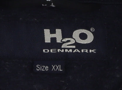 H2O Denmark Men's Blue Full Zip Fleece Jacket 2XL Outdoor