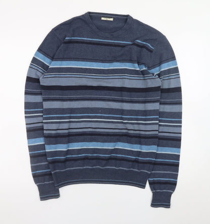 Mens UK Size S Dunnes Stores Blue Pullover Jumper