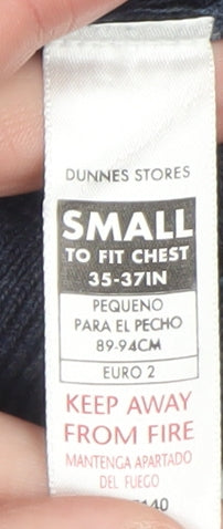 Mens UK Size S Dunnes Stores Blue Pullover Jumper