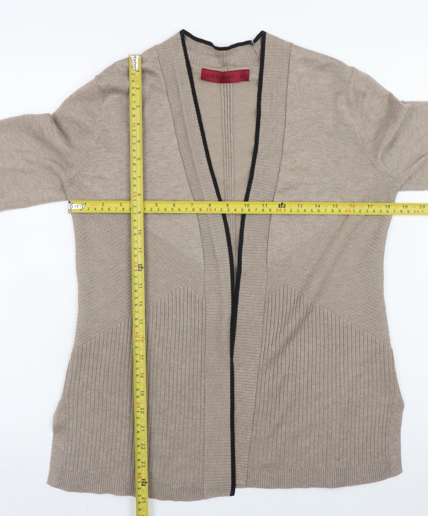 Womens UK Size S Love Scarlett Beige Cardigan Jumper
