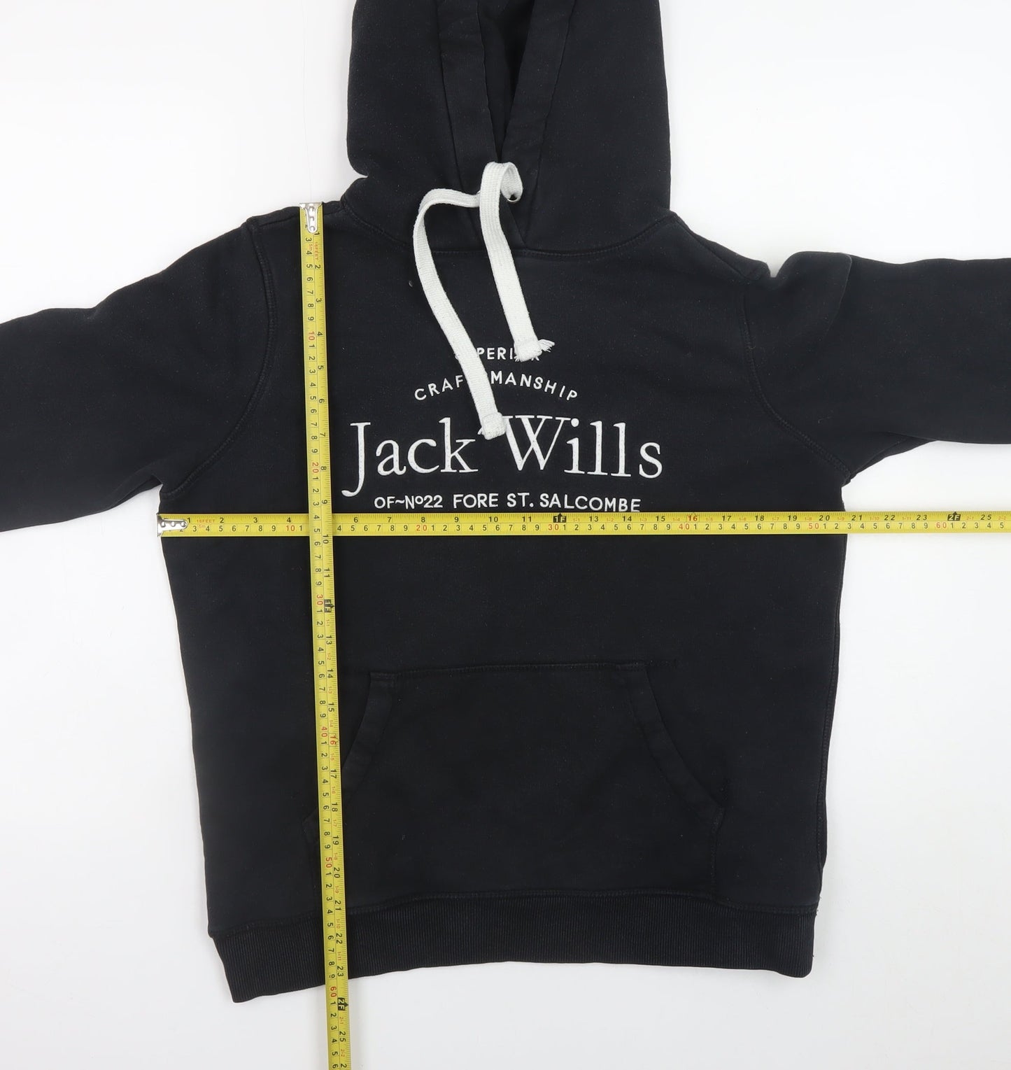 Womens UK Size 12 Jack Wills Black Pullover Hoodie
