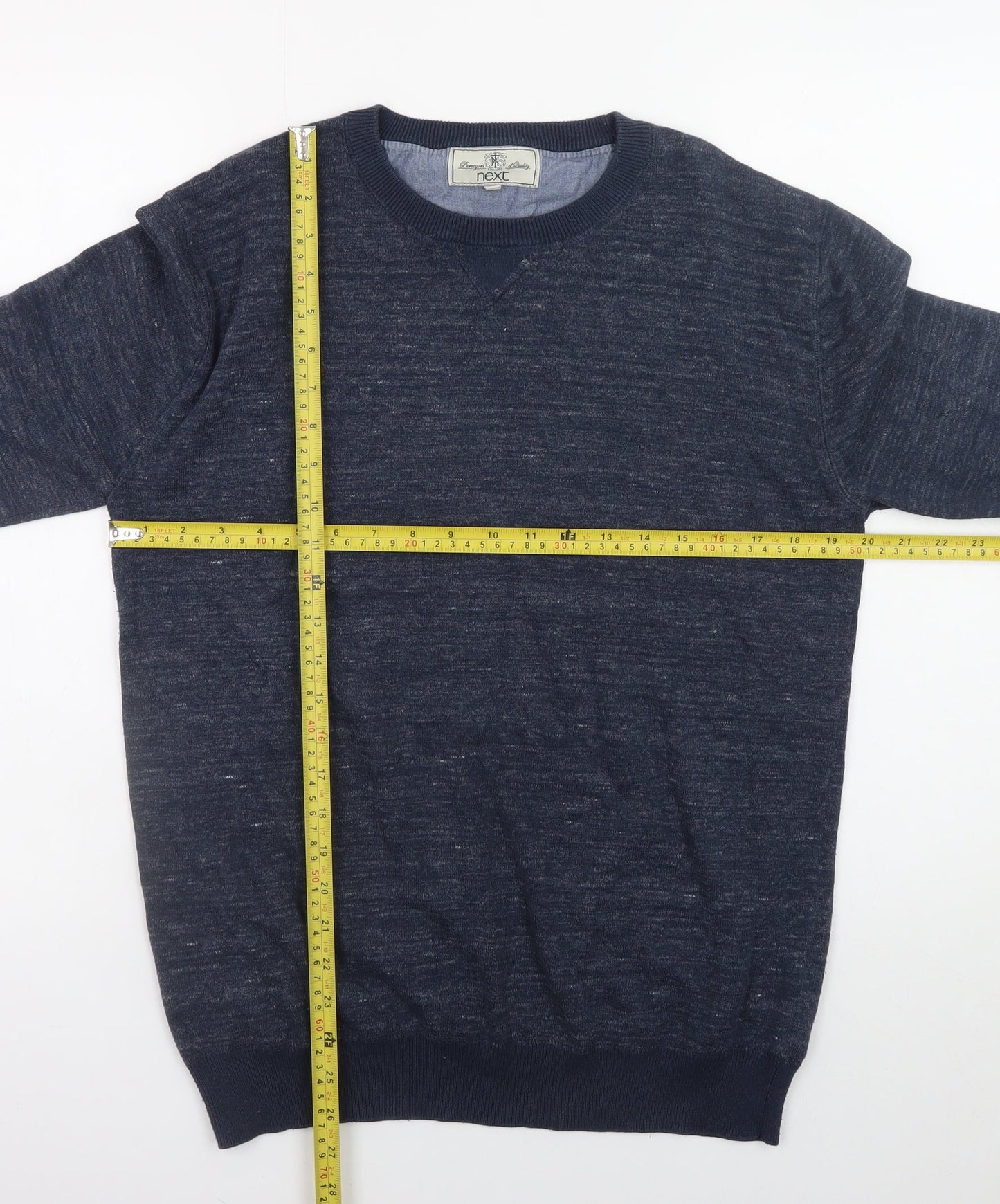 Mens UK Size L NEXT Blue Pullover Jumper