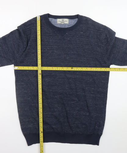 Mens UK Size L NEXT Blue Pullover Jumper