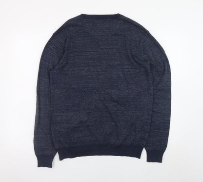 Mens UK Size L NEXT Blue Pullover Jumper