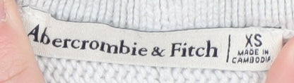 Womens UK Size XS Abercrombie & Fitch White Pullover Jumper