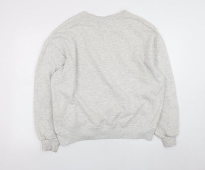 Womens UK Size 12 Pull & Bear Grey Pullover Sweatshirt