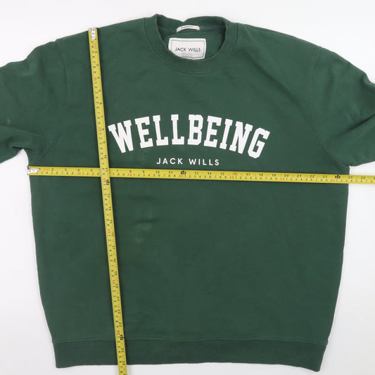 Mens UK Size L Jack Wills Green Pullover Sweatshirt
