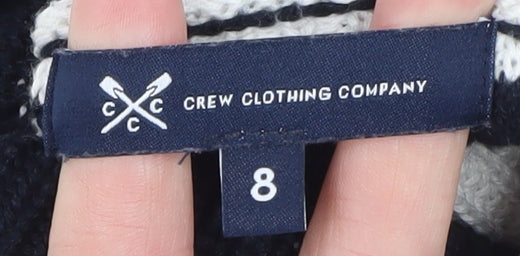 Womens UK Size 8 Crew Clothing Company Blue Pullover Jumper