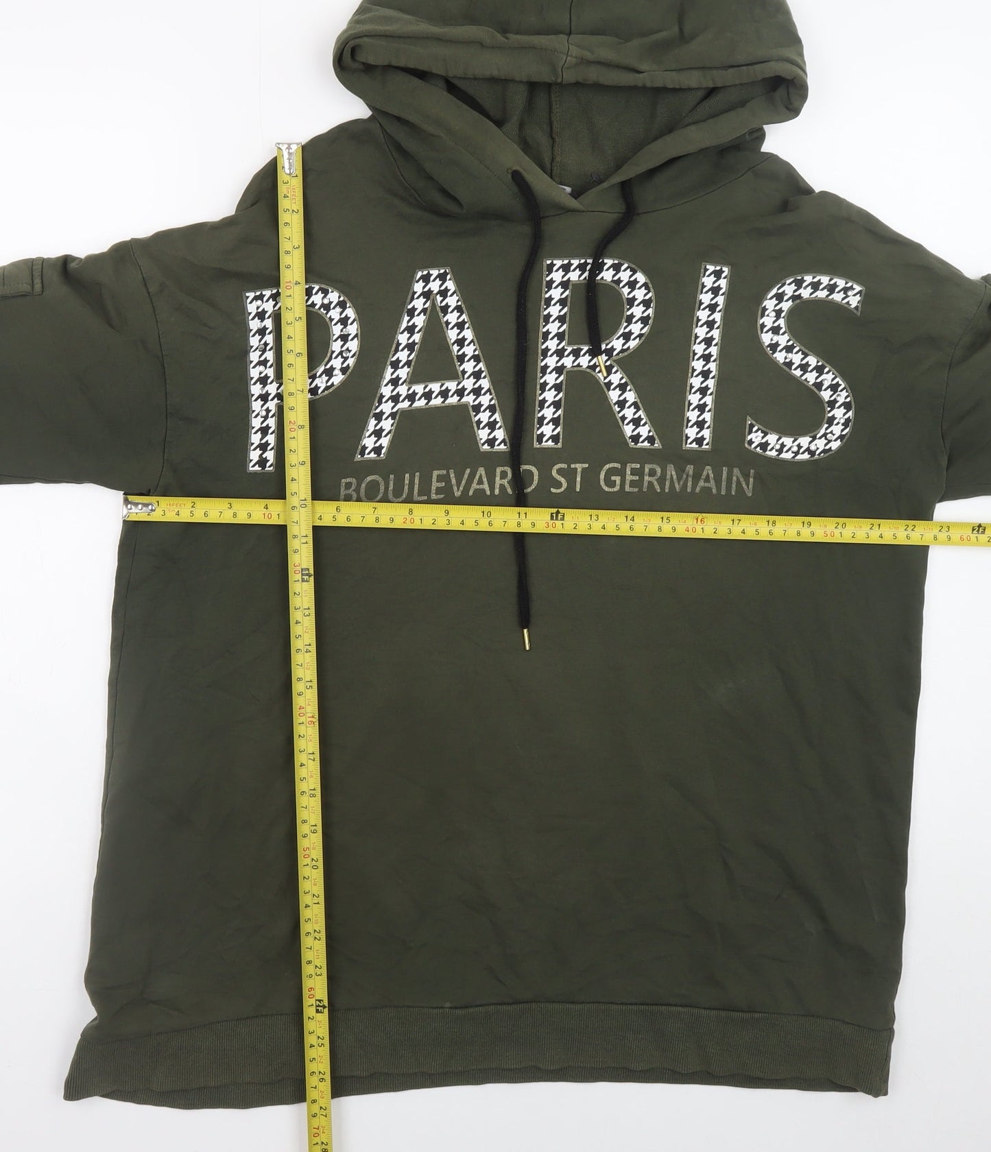 Womens UK Size 16 Select Green Pullover Hoodie