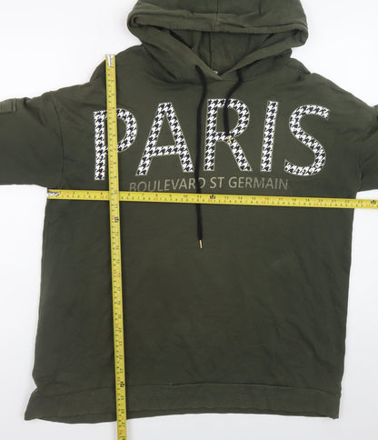 Womens UK Size 16 Select Green Pullover Hoodie