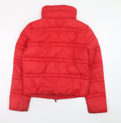 Womens UK Size S SH Collection Red Puffer Jacket