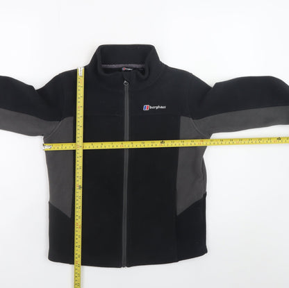 Berghaus Boys Black Fleece Jacket 9-10 Years Full Zip Outdoor Wear