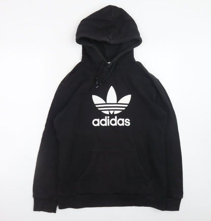 Mens UK Size M adidas Black Pullover Hoodie
