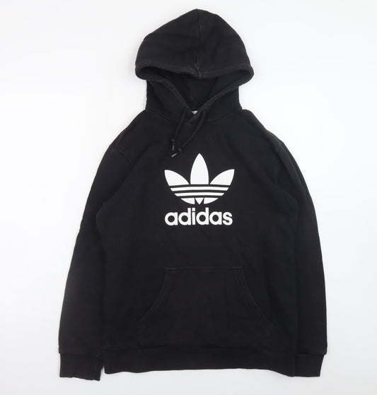 Mens UK Size M adidas Black Pullover Hoodie