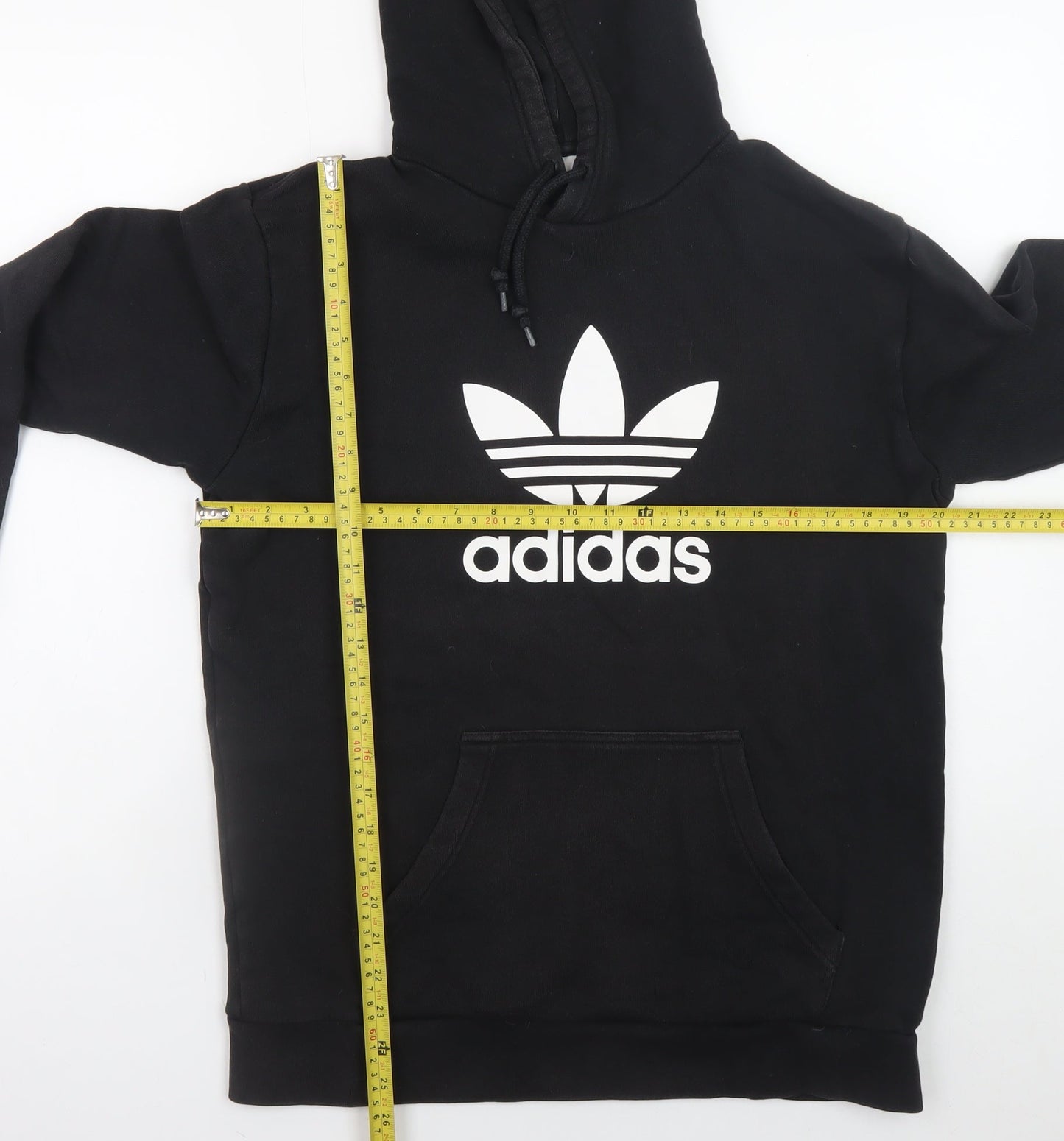 Mens UK Size M adidas Black Pullover Hoodie