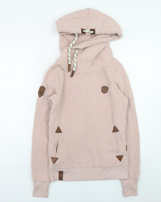 Womens UK Size S Naketano Beige Pullover Hoodie