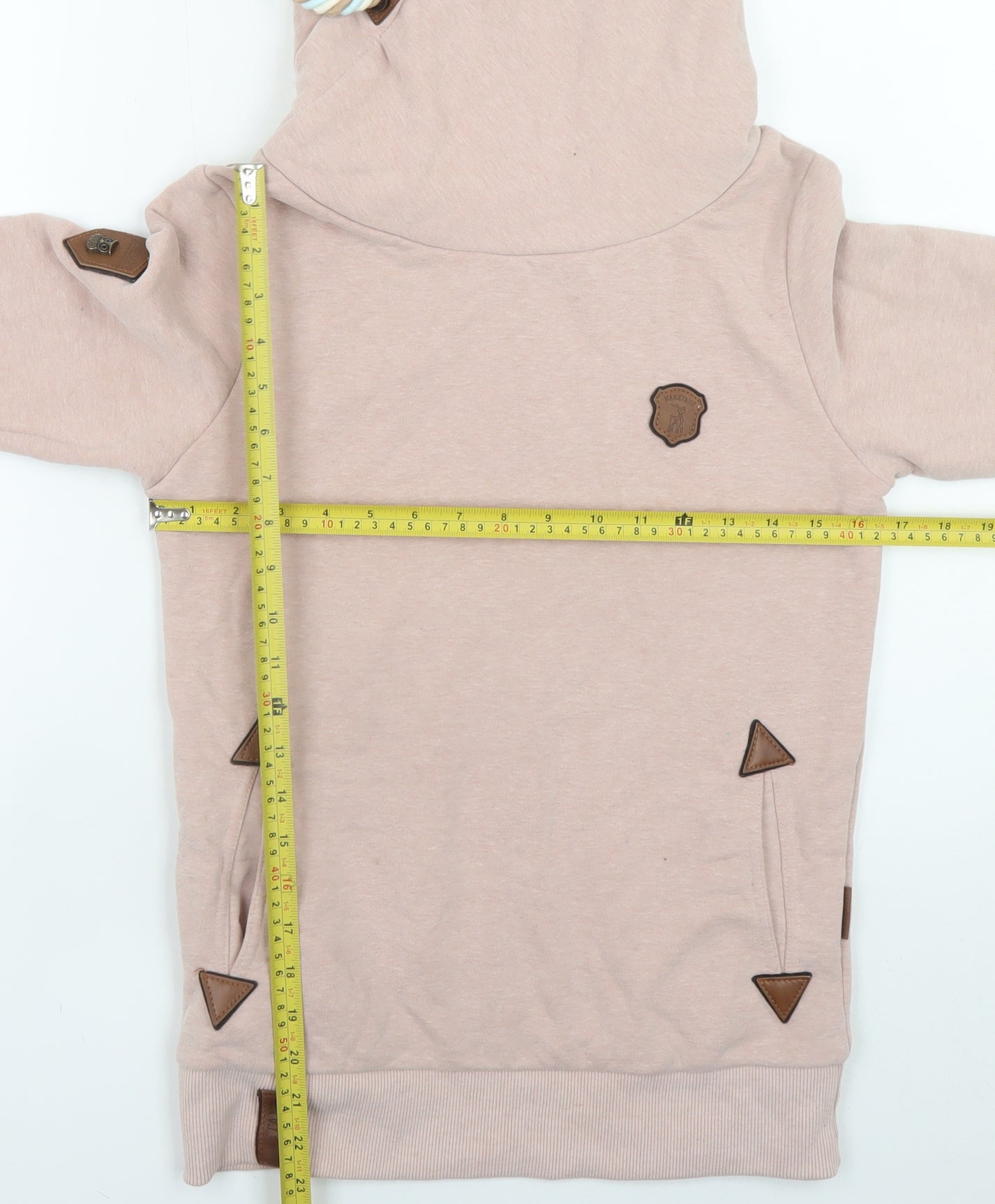Womens UK Size S Naketano Beige Pullover Hoodie