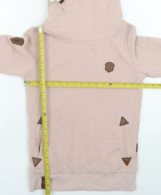 Womens UK Size S Naketano Beige Pullover Hoodie