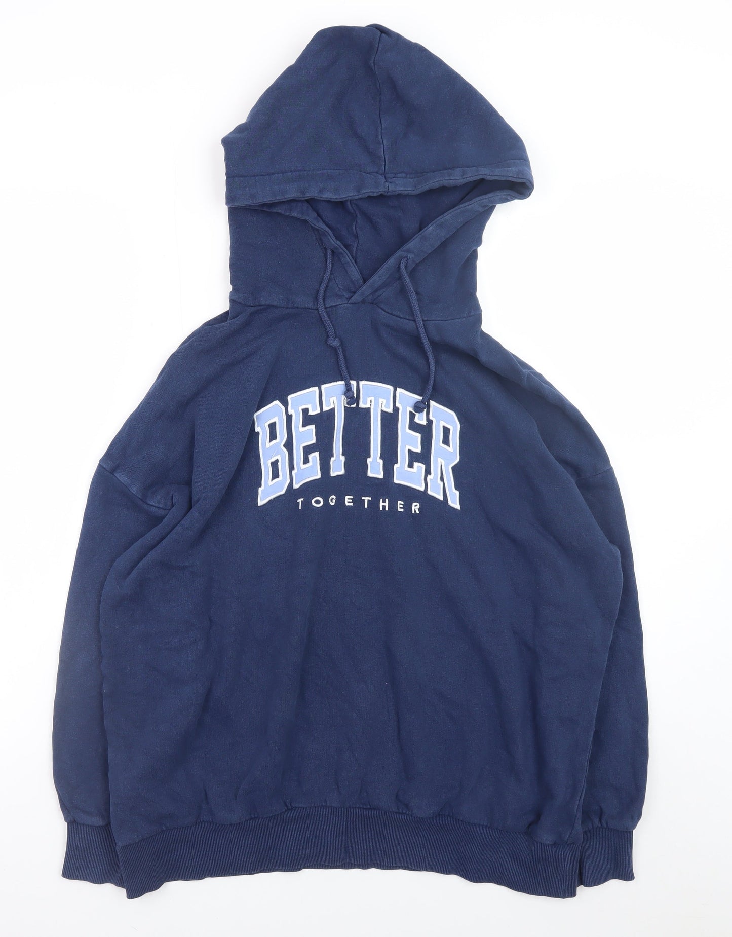 Mens UK Size L MNG Blue Pullover Hoodie