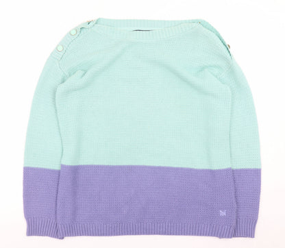 Womens UK Size 12 Crew Clothing Company Multicoloured Pullover Jumper