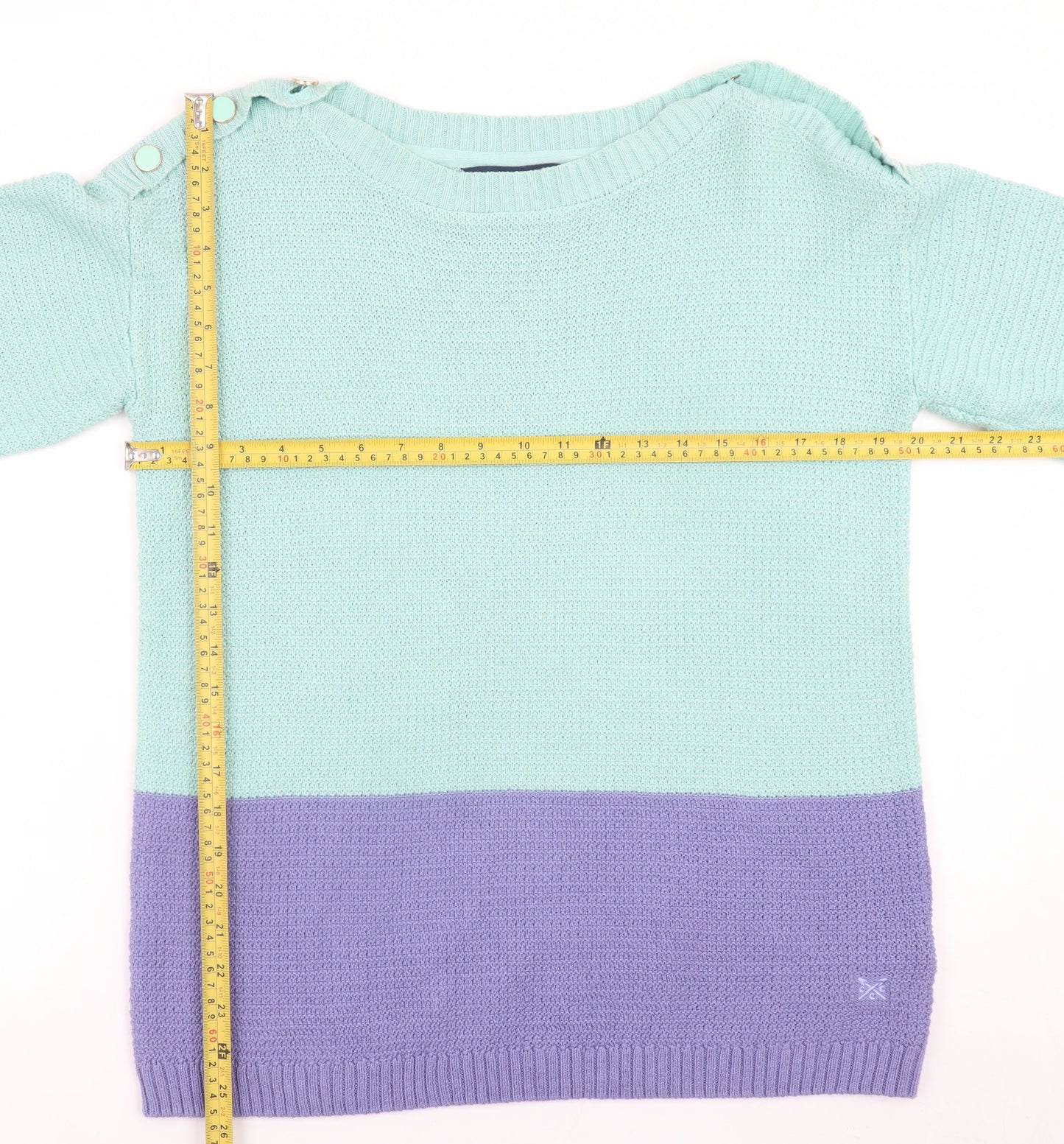 Womens UK Size 12 Crew Clothing Company Multicoloured Pullover Jumper
