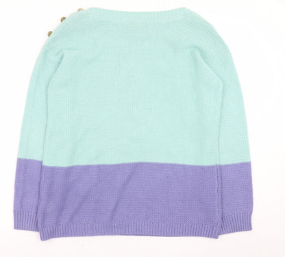 Womens UK Size 12 Crew Clothing Company Multicoloured Pullover Jumper