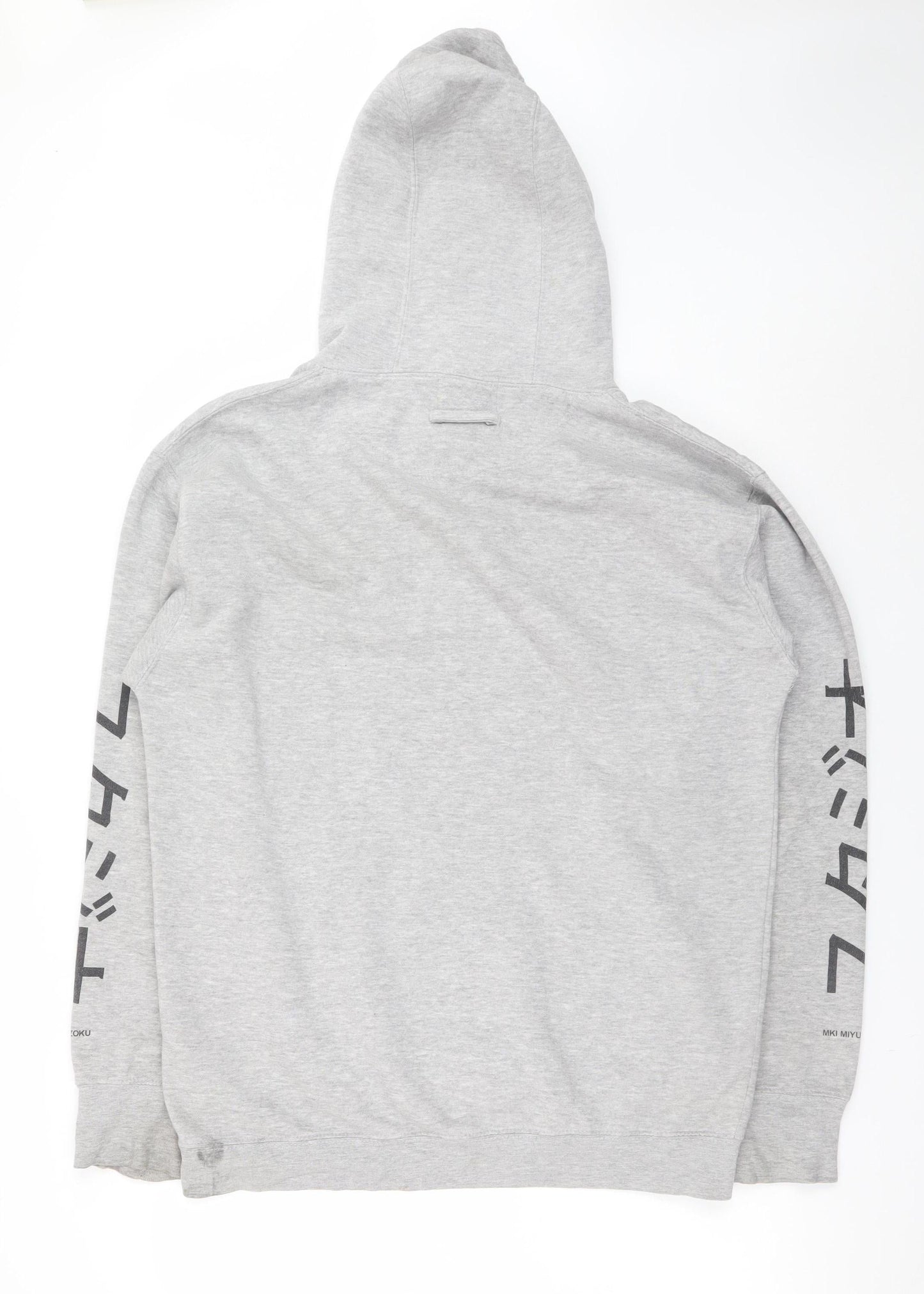 Mens UK Size L MKI MIYUKI ZOKU Grey Pullover Hoodie