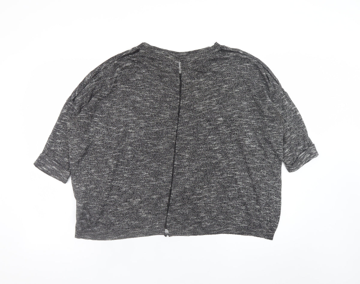 Sweewë Paris Women's Grey Short Sleeve Basic Jersey T-Shirt M