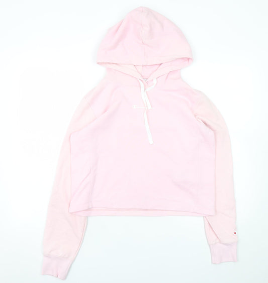 Womens UK Size L Champion Pink Pullover Hoodie