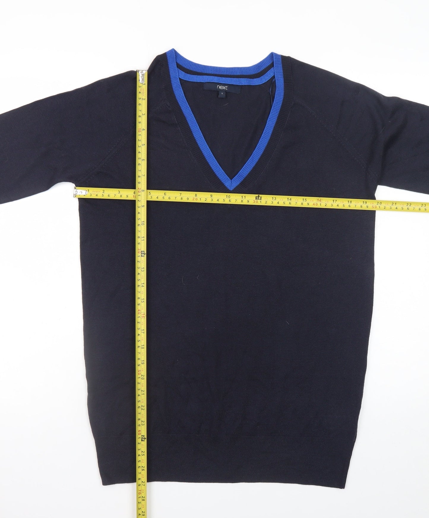 Mens UK Size S NEXT Blue Pullover Jumper