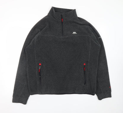 Mens UK Size L Trespass Grey Pullover Sweatshirt