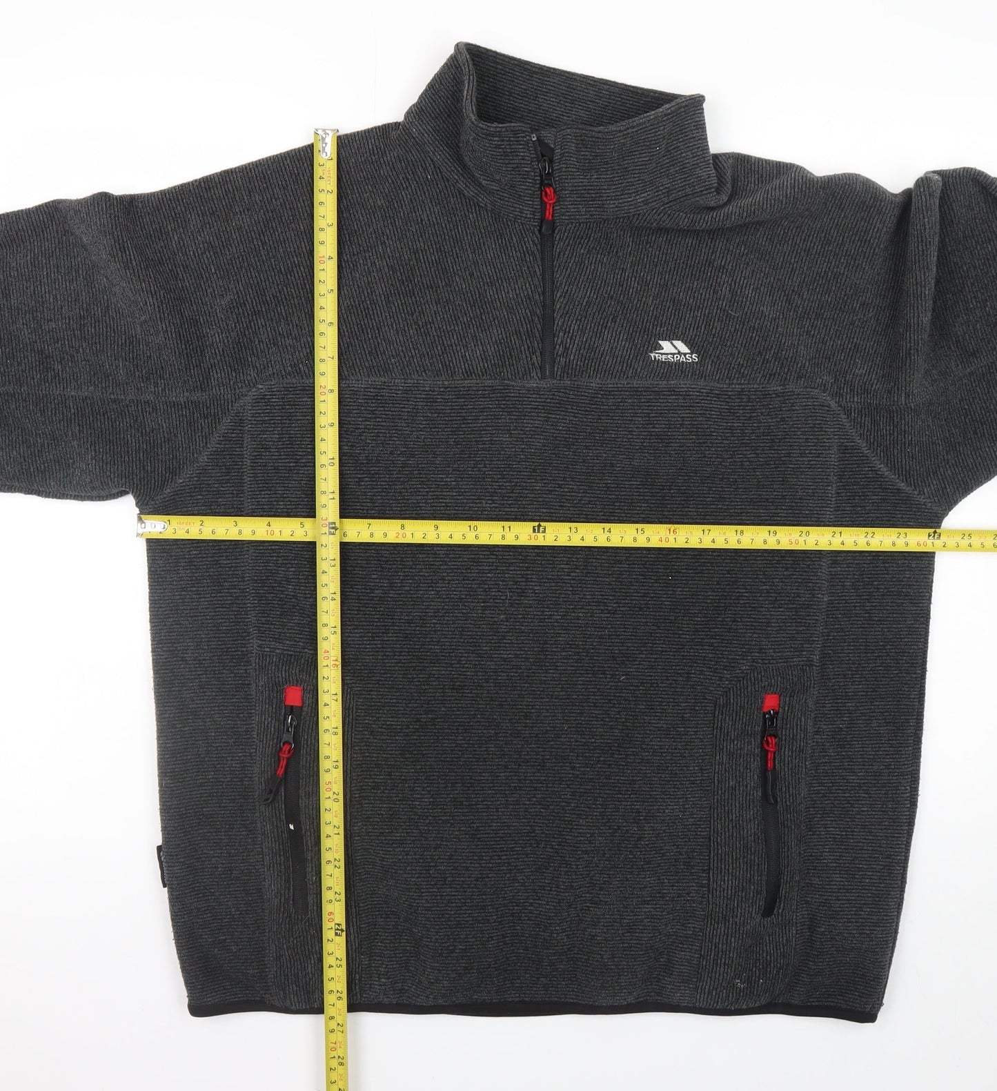 Mens UK Size L Trespass Grey Pullover Sweatshirt