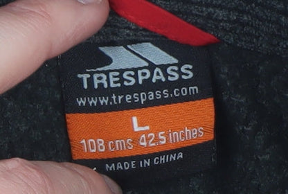 Mens UK Size L Trespass Grey Pullover Sweatshirt