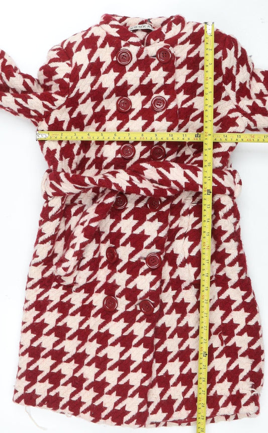 Womens UK Size 8 Kookaï Red Overcoat