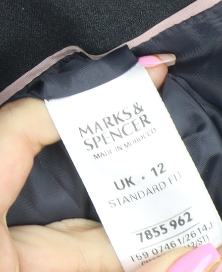 Womens UK Size 12 Marks and Spencer Regular Black Blazer