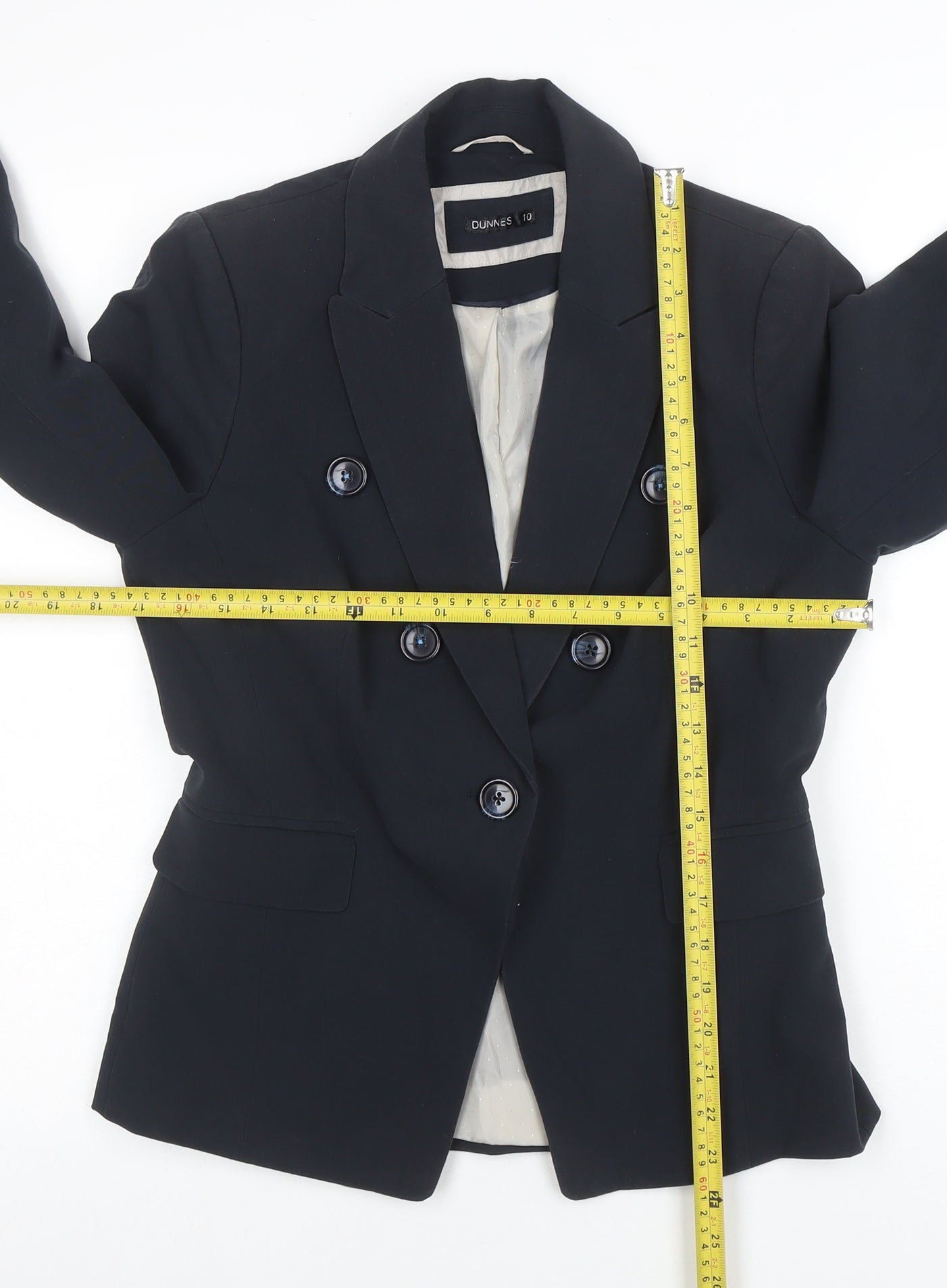 Womens UK Size 10 Dunnes Regular Blue Blazer