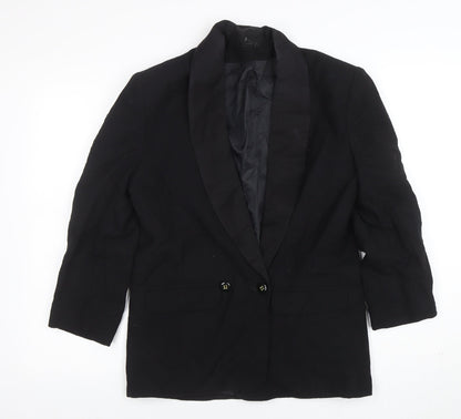 Womens UK Size 12 Viyella Regular Black Blazer