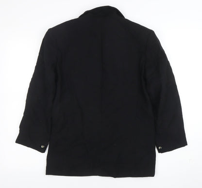Womens UK Size 12 Viyella Regular Black Blazer